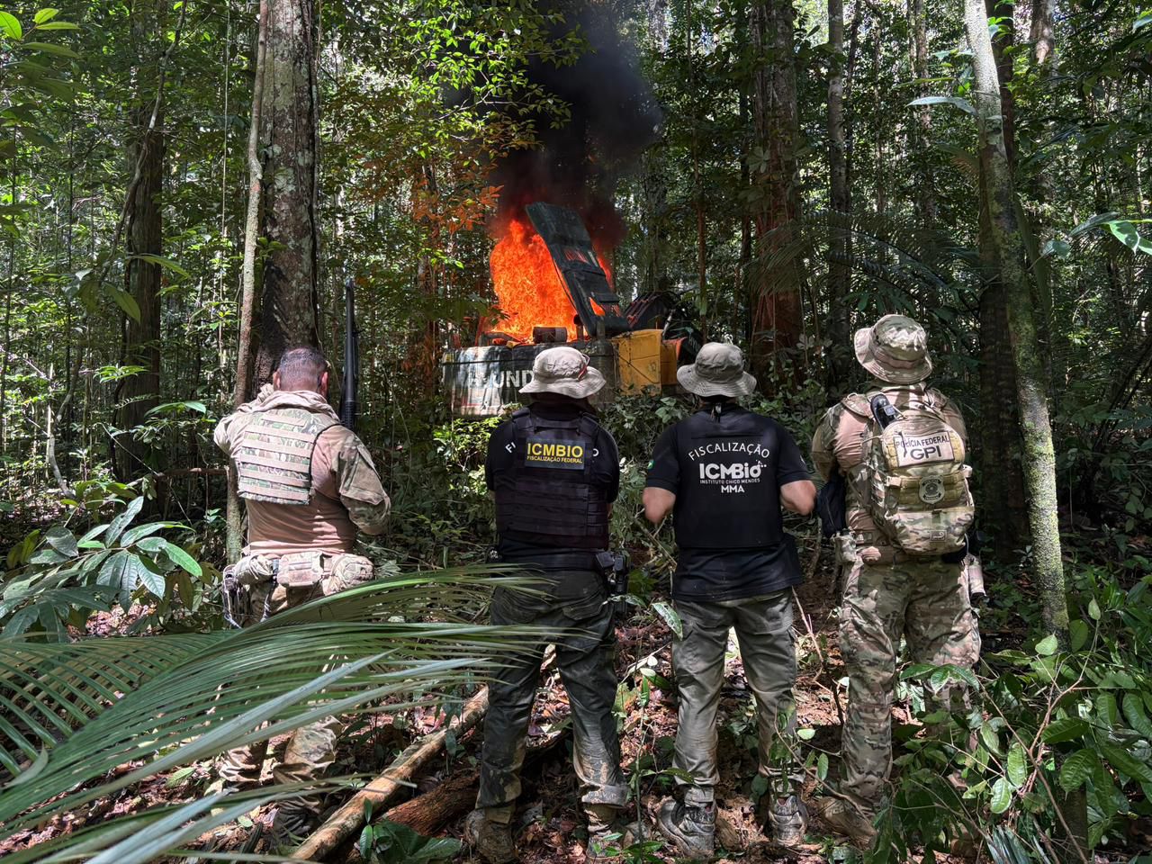 PF e órgãos federais e estaduais intensificam ações contra garimpo ilegal no Amapá
