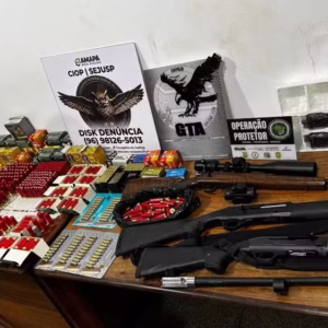 Operação apreende arsenal com mais de mil munições e prende dupla na Zona Norte de Macapá