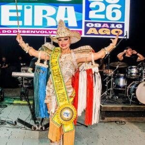 Do sonho de infância à faixa: Iza Estrela é a Rainha da Expofeira do Amapá 2026