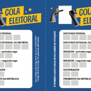 Cola eleitoral: preencha com os dados dos seus candidatos